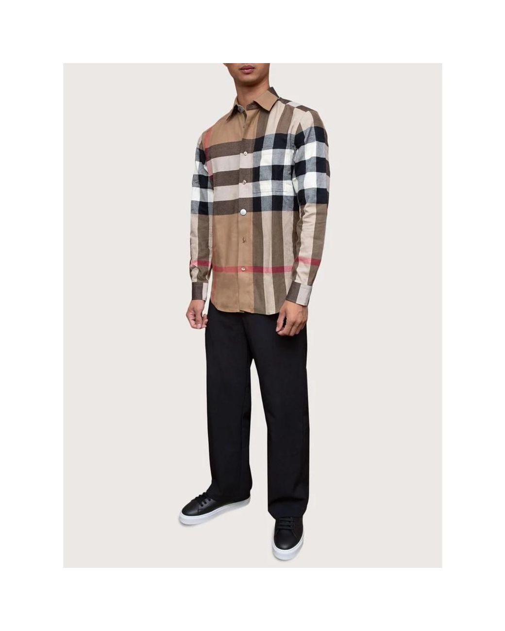 Burberry Brown Casual Shirts for men