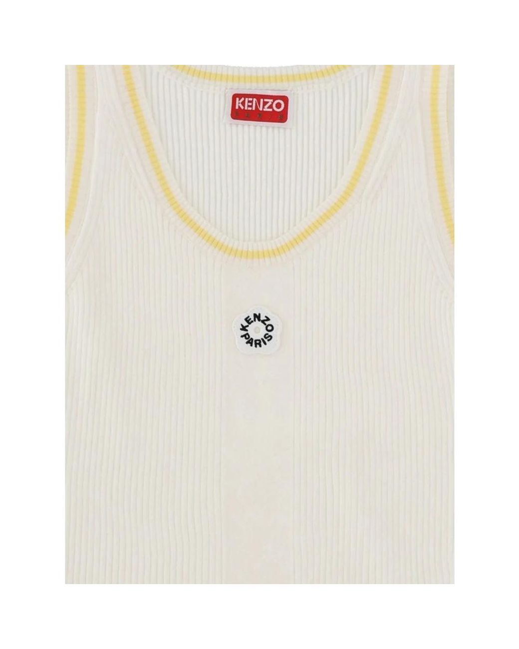 KENZO White Sleeveless Tops