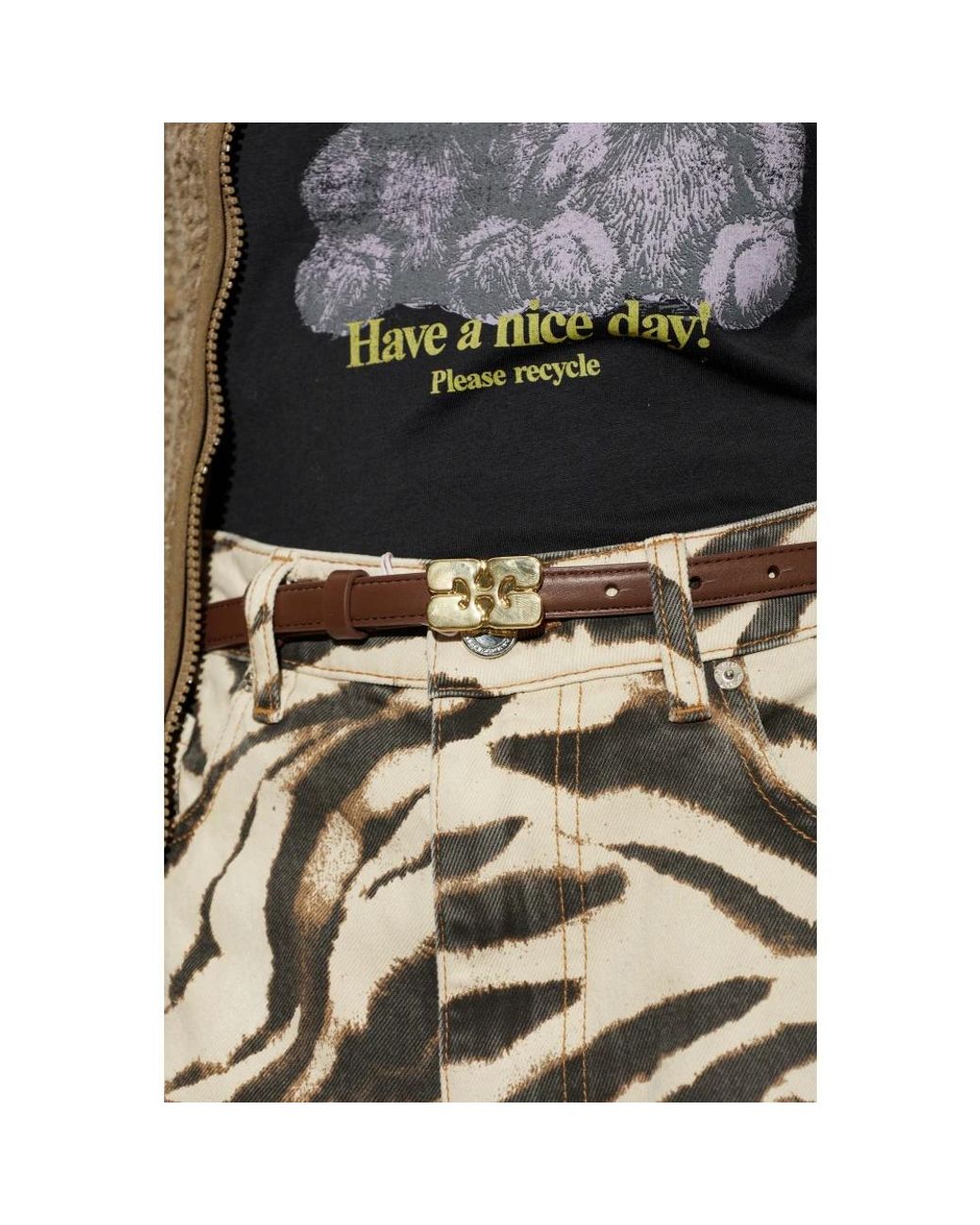 Ganni Brown Belts