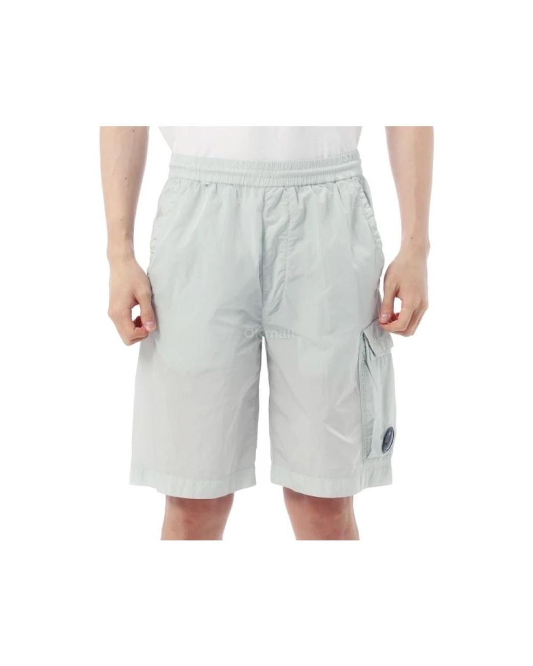 C P Company Gray Casual Shorts for men
