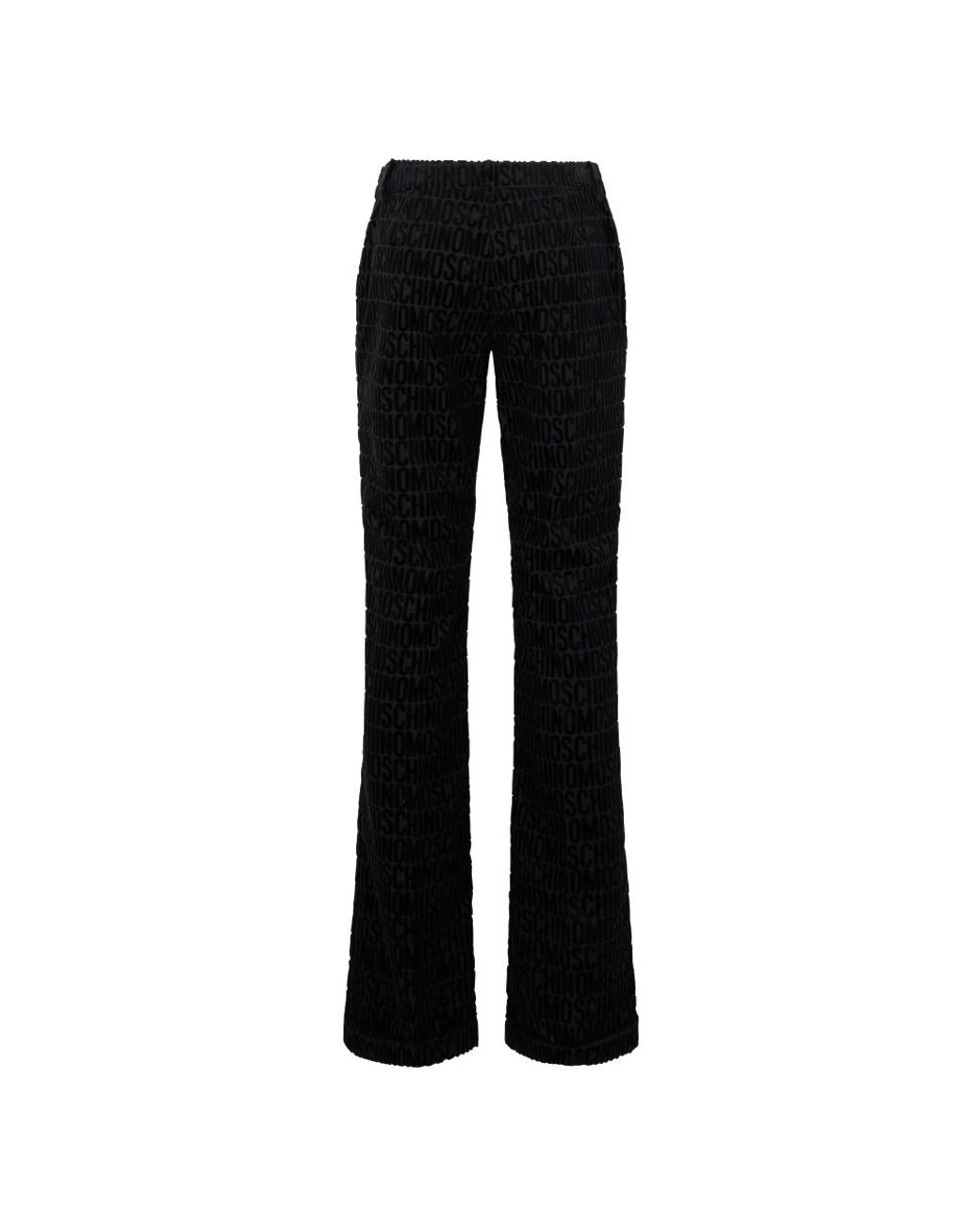 Moschino Black Wide Trousers