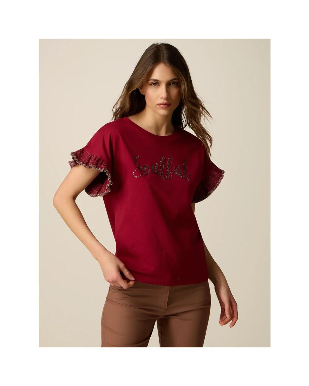 T-Shirts Oltre en coloris Red