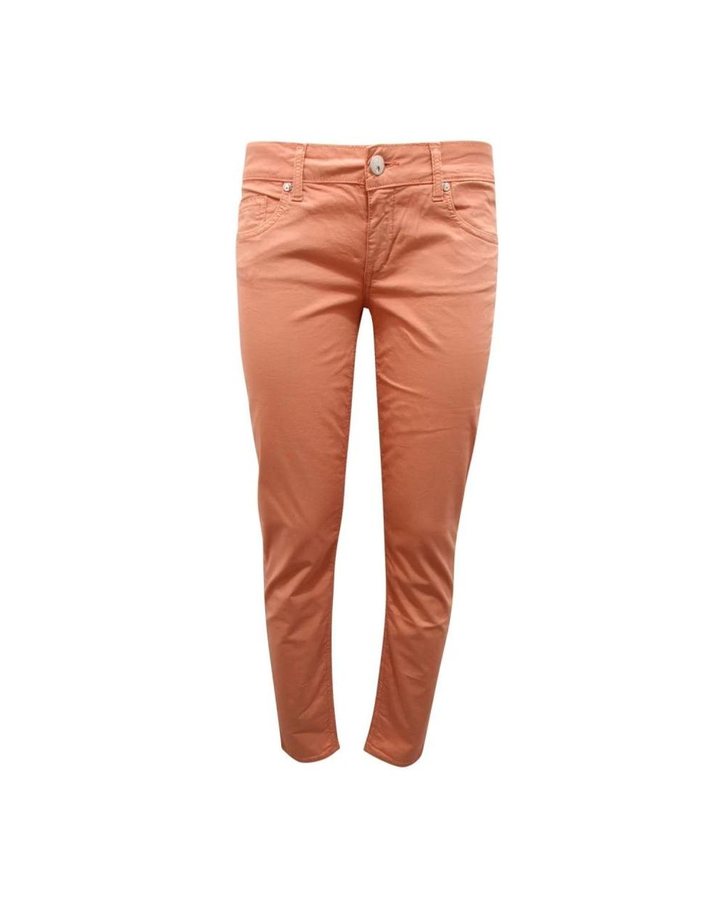 Blugirl Blumarine Orange Slim-Fit Trousers