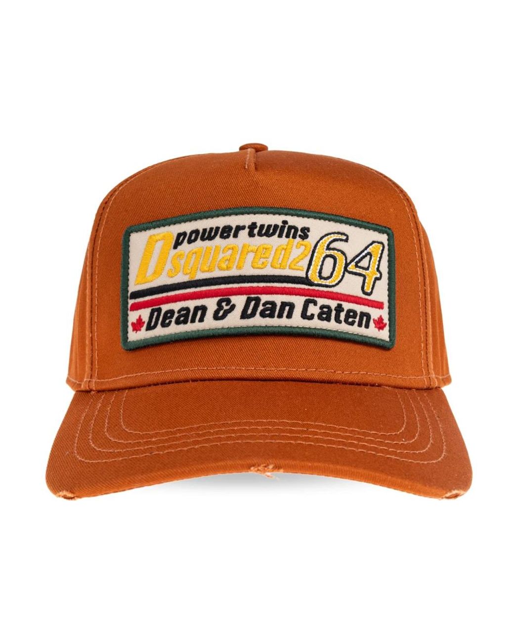 DSquared² Accessoires ,Bruin ,Katoen Baseball Cap in het Orange voor heren