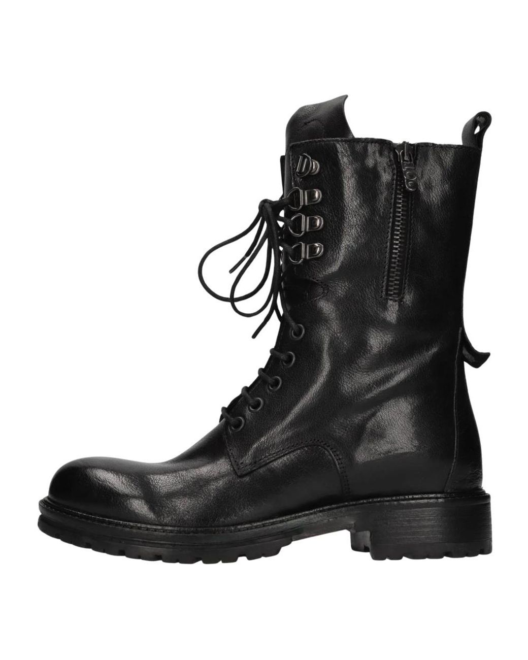 Hundred 100 Black Leder-Ankle-Boot