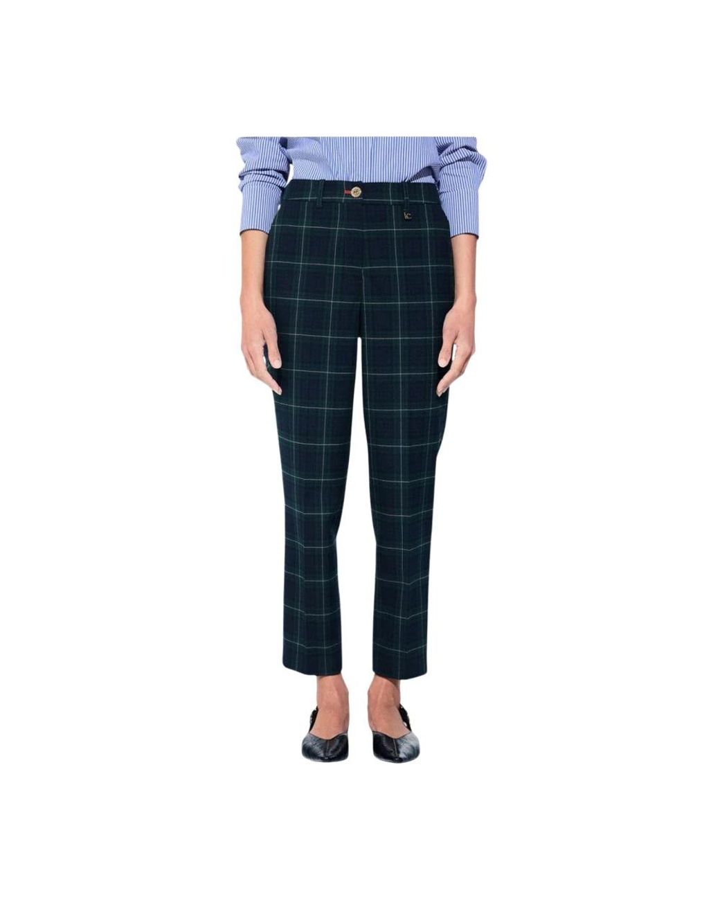Lola Casademunt Blue Slim-Fit Trousers