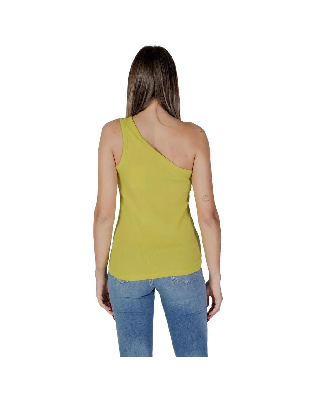 B.Young Green Sleeveless Tops