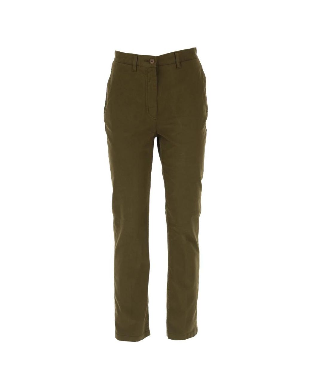 Aspesi Green Straight Trousers