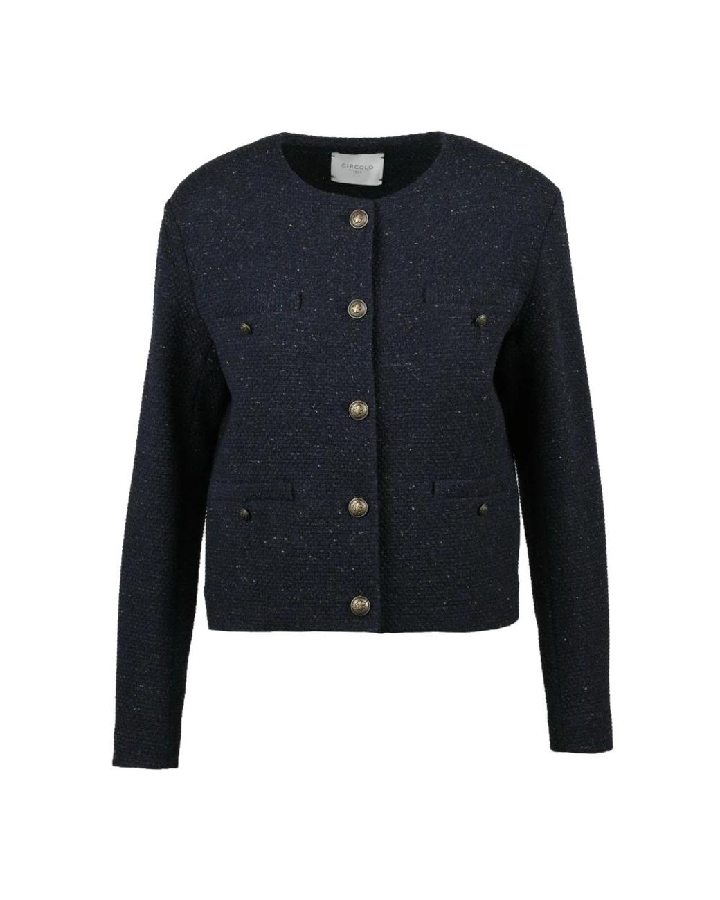 Circolo 1901 Blue Tweed Jackets