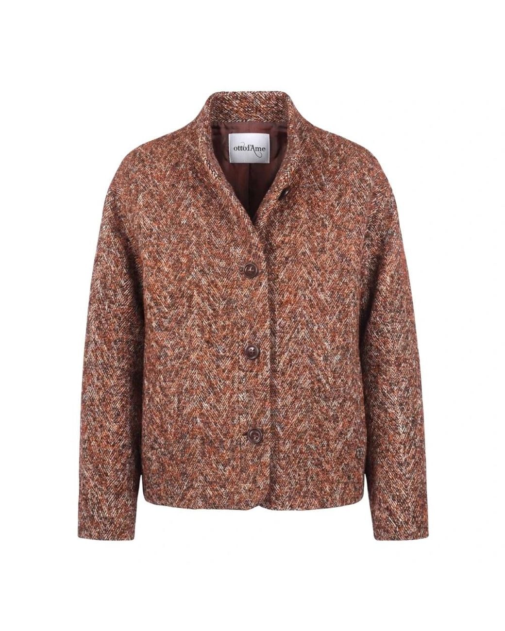 Ottod'Ame Brown Tweed Jackets
