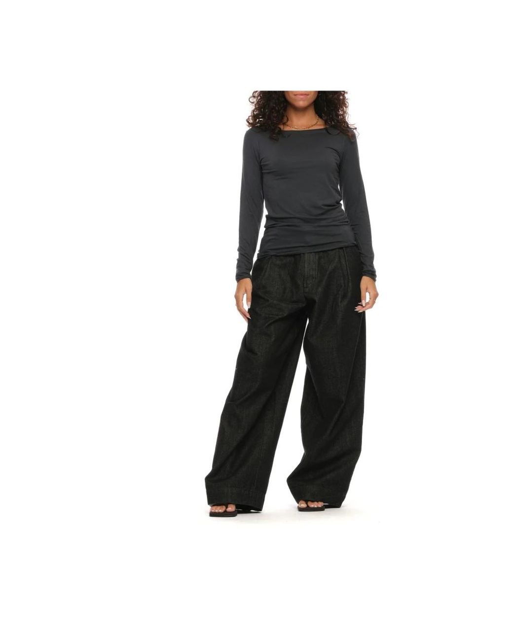 Majestic Filatures Black Long Sleeve T-Shirts
