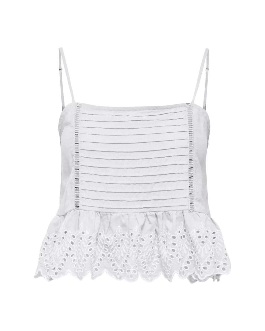 Sleeveless Tops ONLY de color White