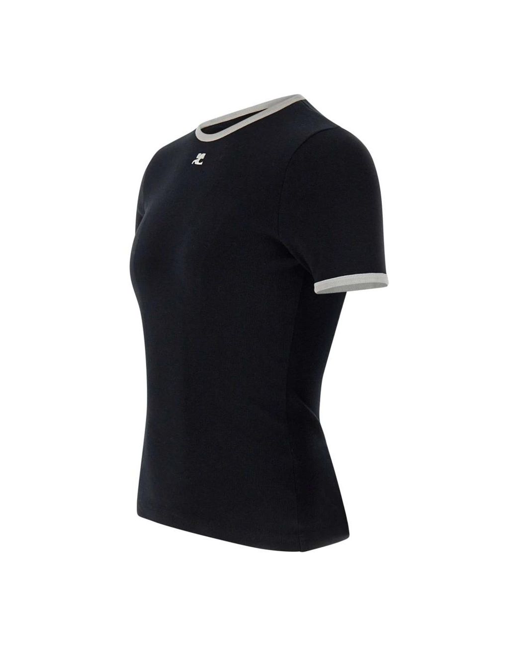 Courreges Black T-Shirts for men