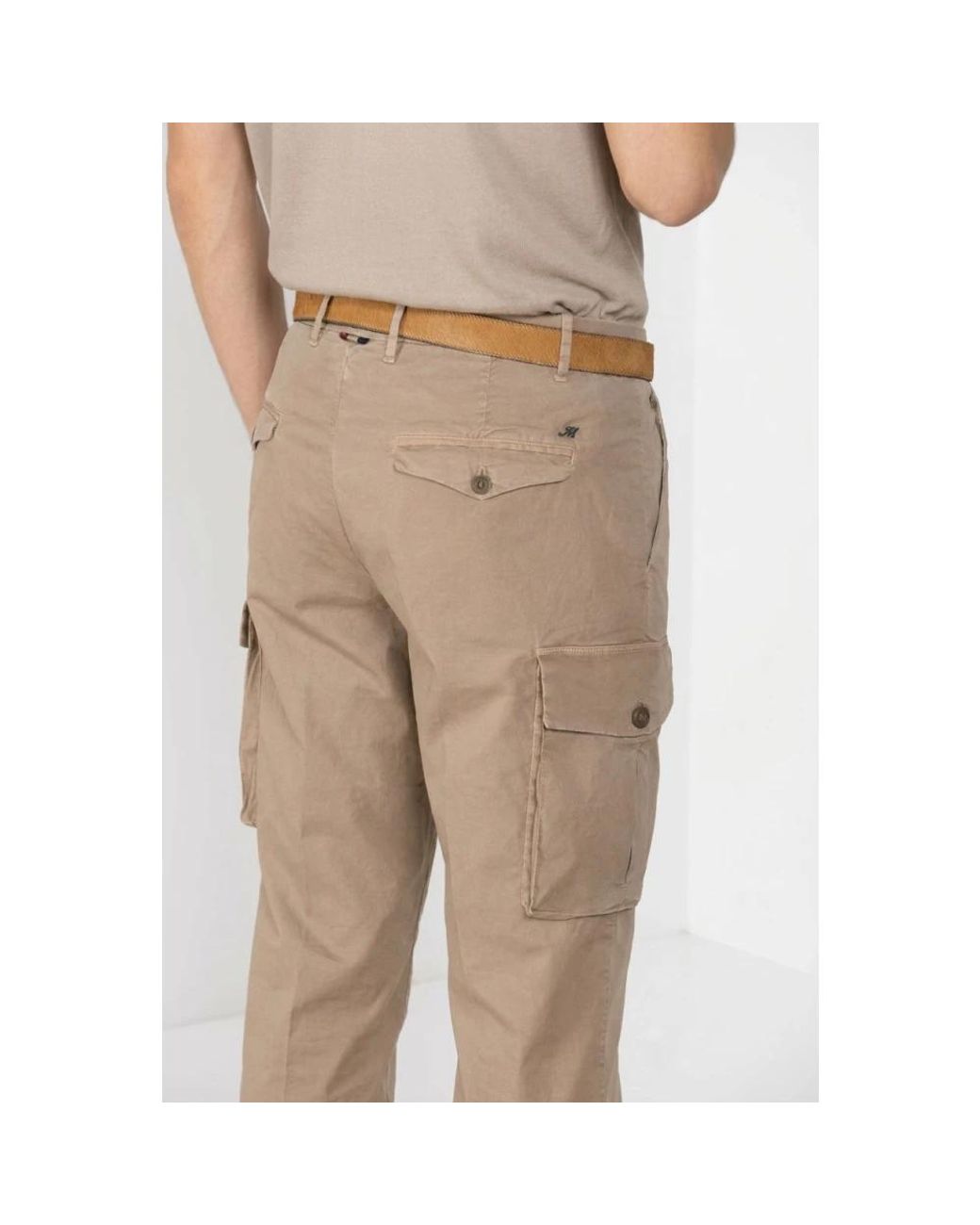 Mason's Natural Straight Trousers for men