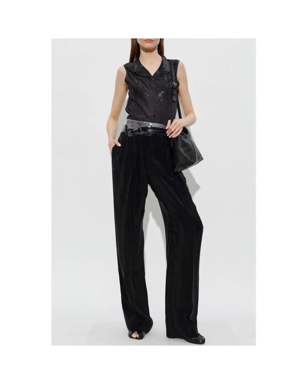Maison Margiela Black Wide Trousers