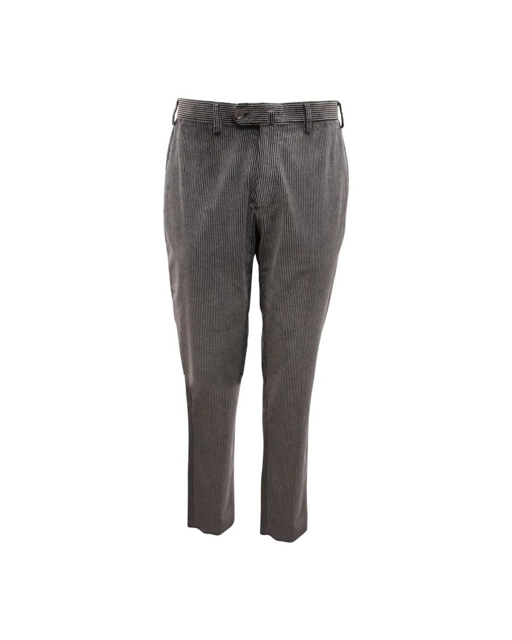 Armani Gray Slim-Fit Trousers for men