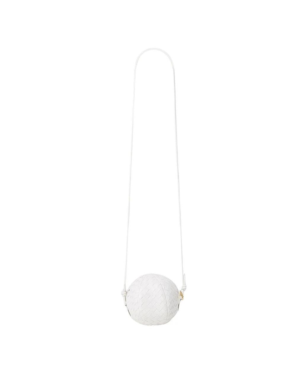 Bottega Veneta White Cross Body Bags