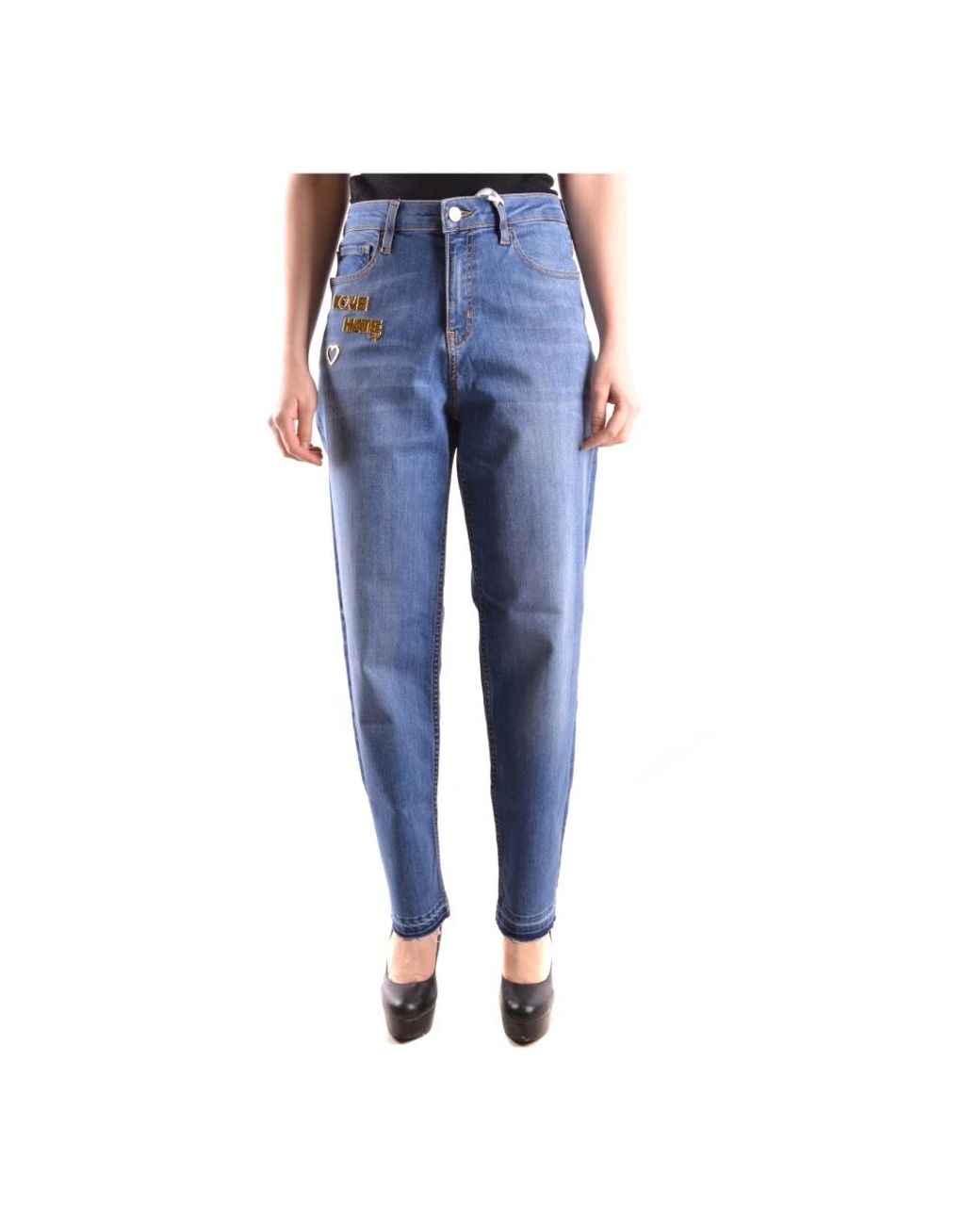 Love Moschino Blue Loose Fit Jeans