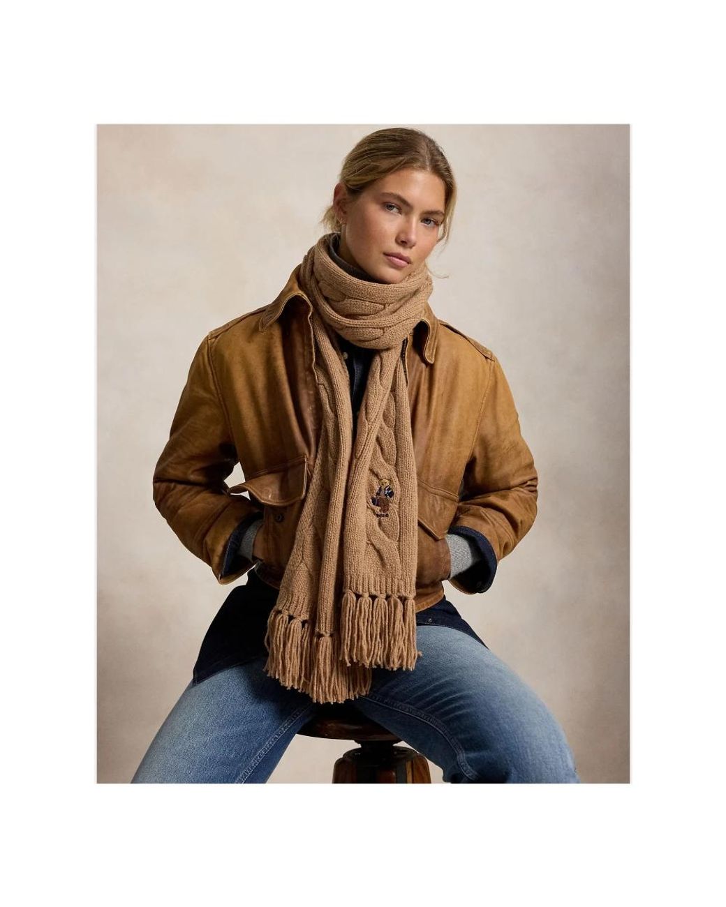 Polo Ralph Lauren Natural Winter Scarves