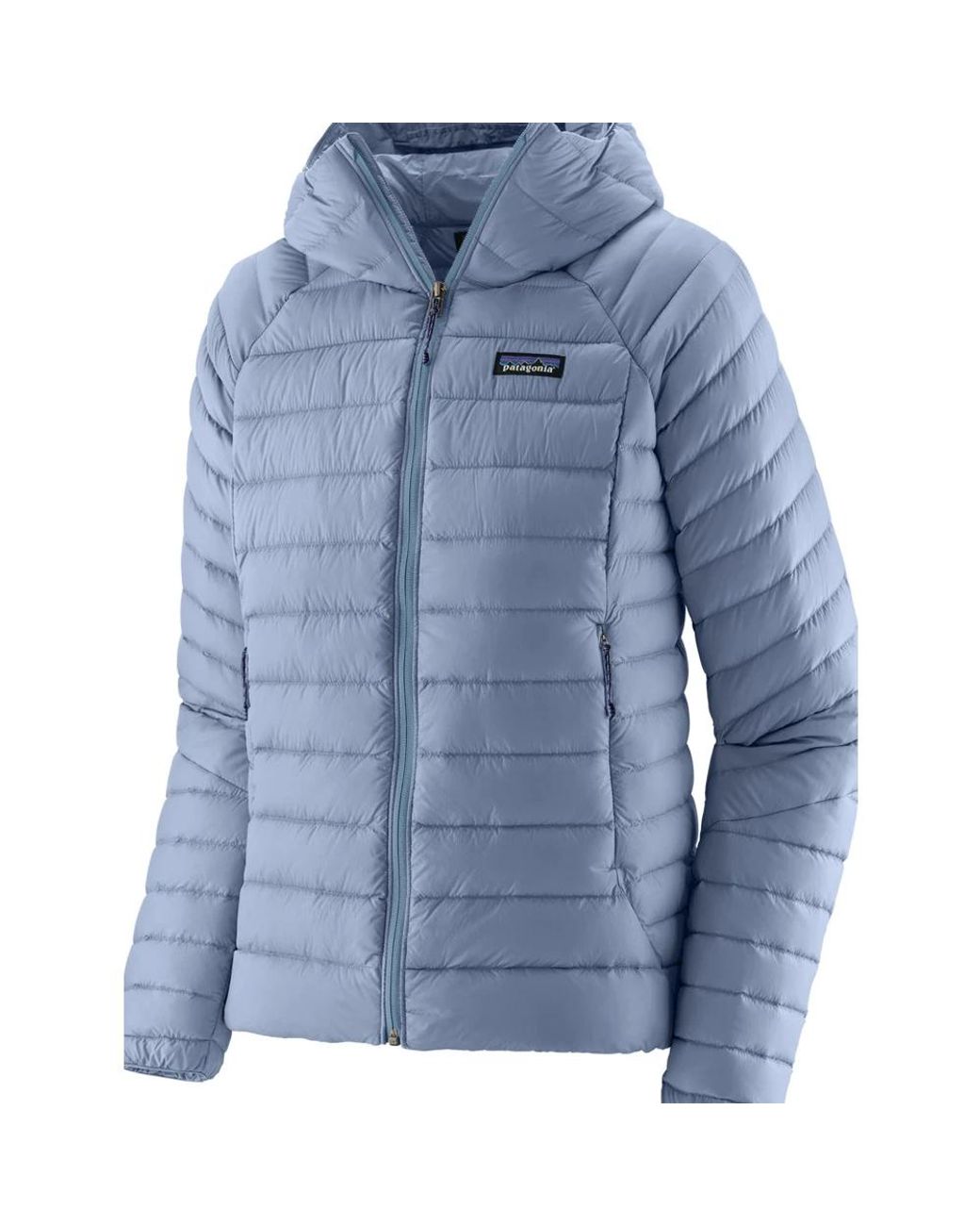 Patagonia Blue Logo-Appliqué Puffer Jacket