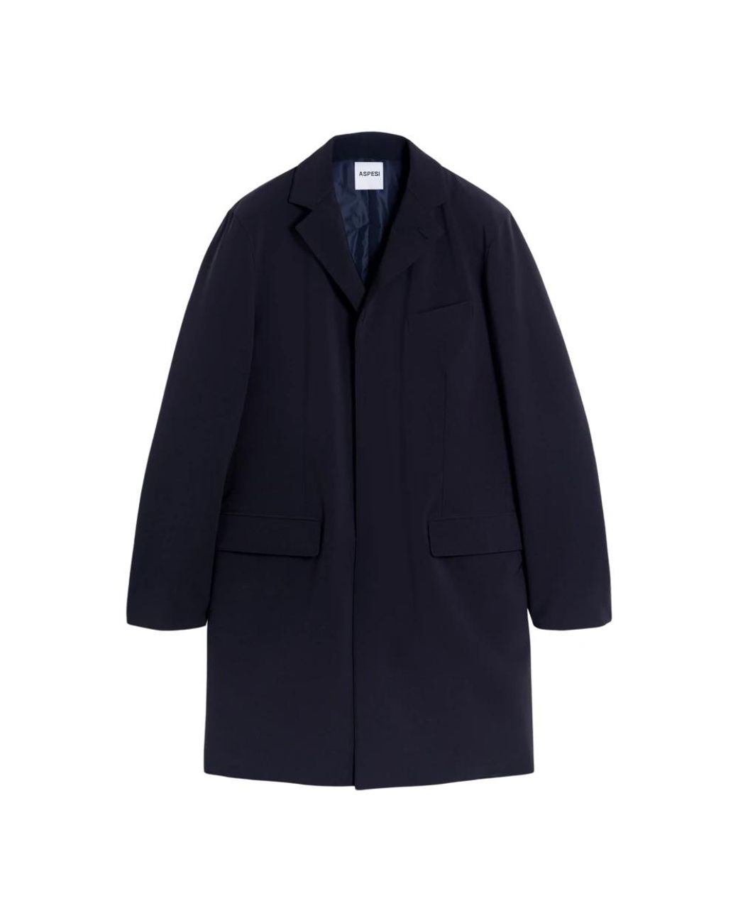 Aspesi Blue Single-Breasted Coats for men