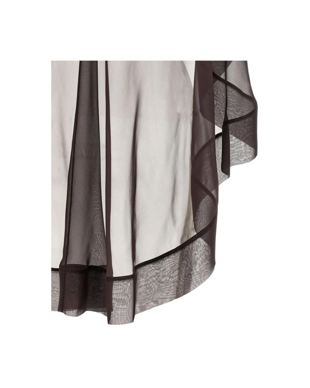Alberta Ferretti Brown Seidenschal