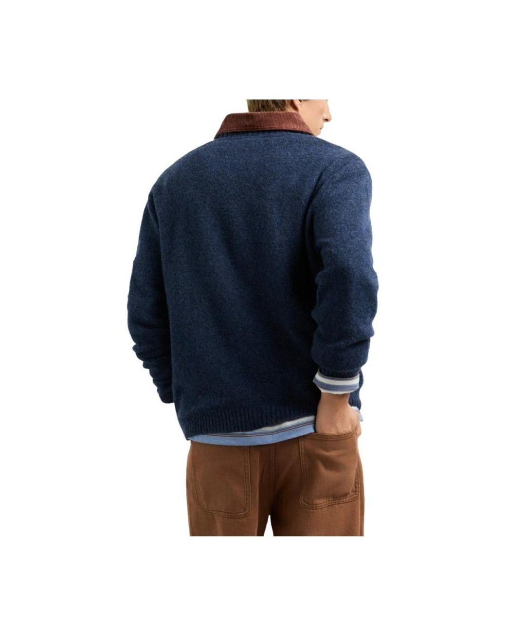 Pepe Jeans Blue Round-Neck Knitwear for men