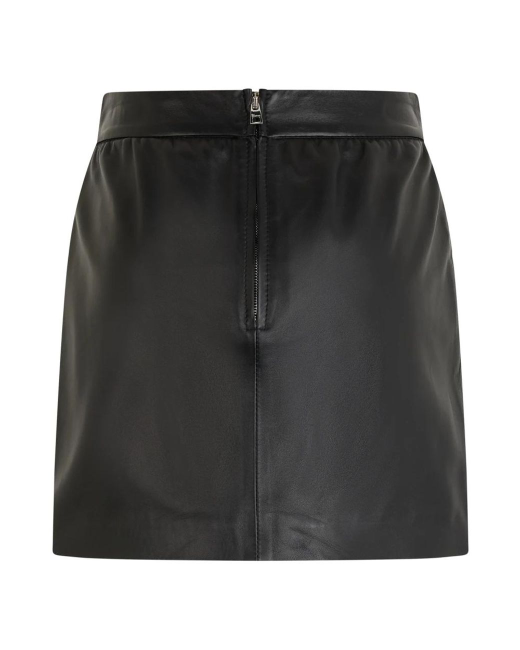 RED Valentino Black Leather Skirts