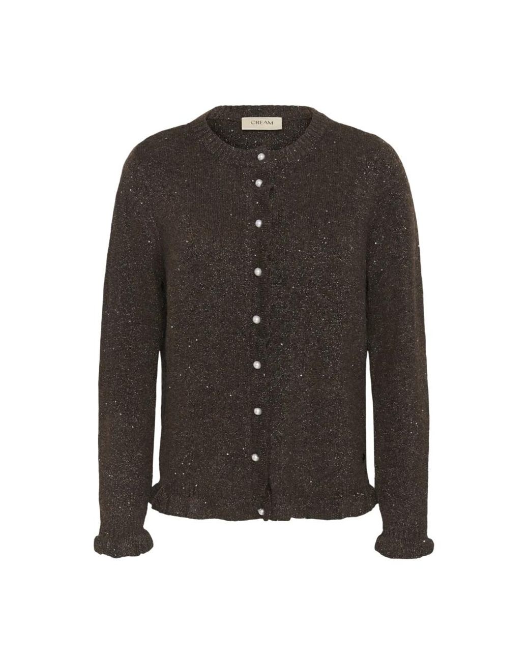 Cardigans Cream en coloris Black