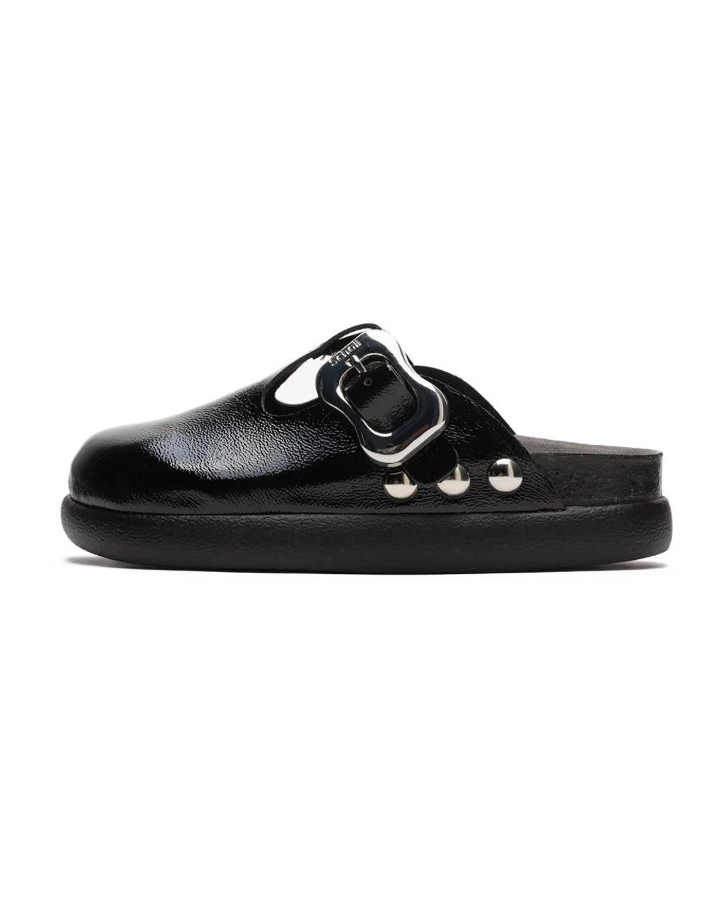 Scholl Black Flora Chunky