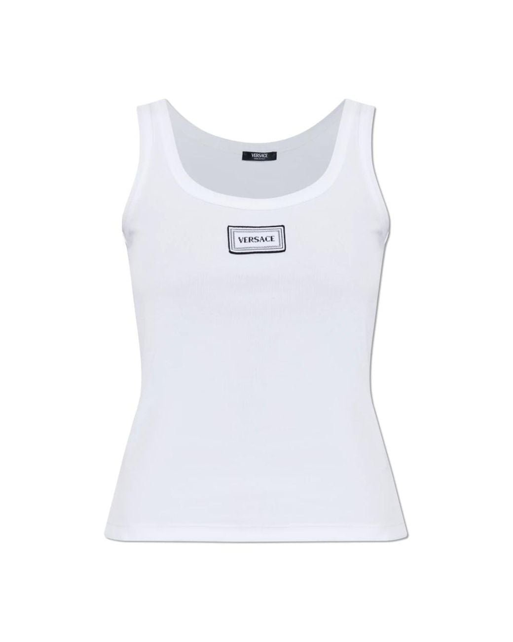 Sleeveless Tops di Versace in White