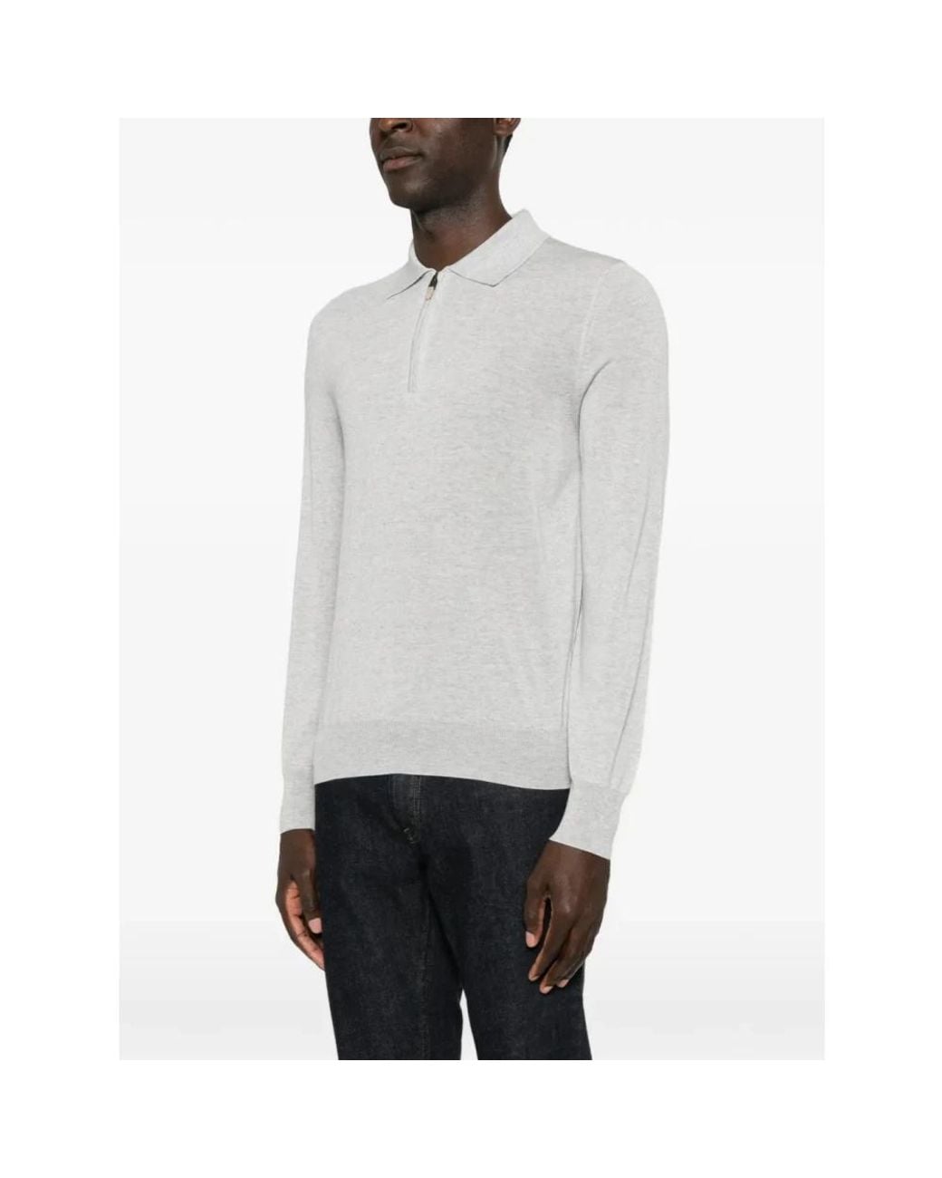 Canali White Polo Shirts for men