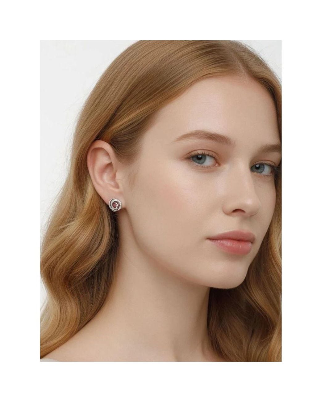 Pandora White Earrings
