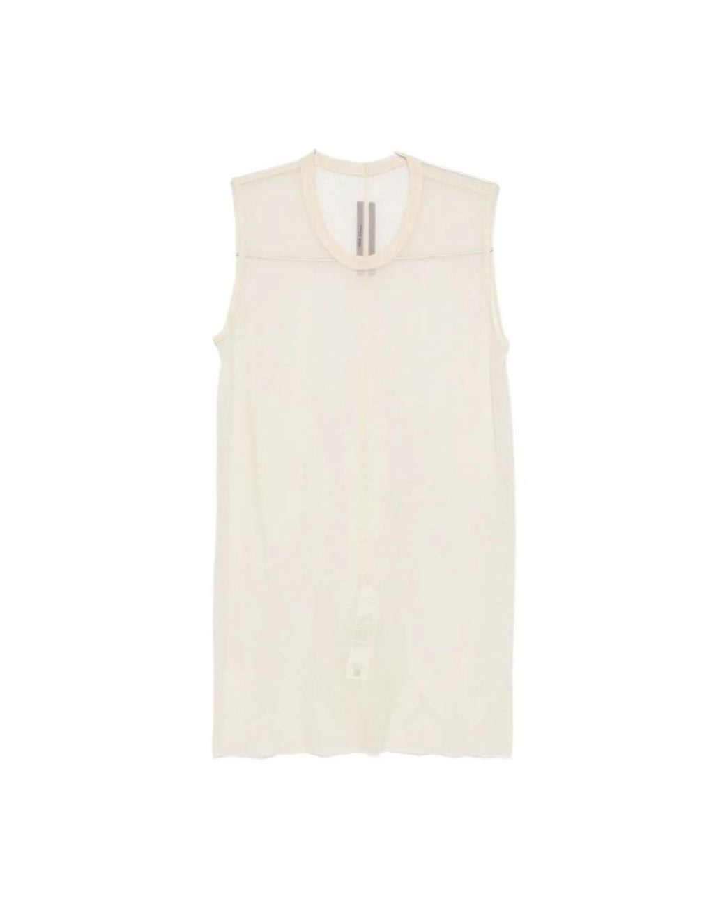 Rick Owens White Sleeveless Tops for men