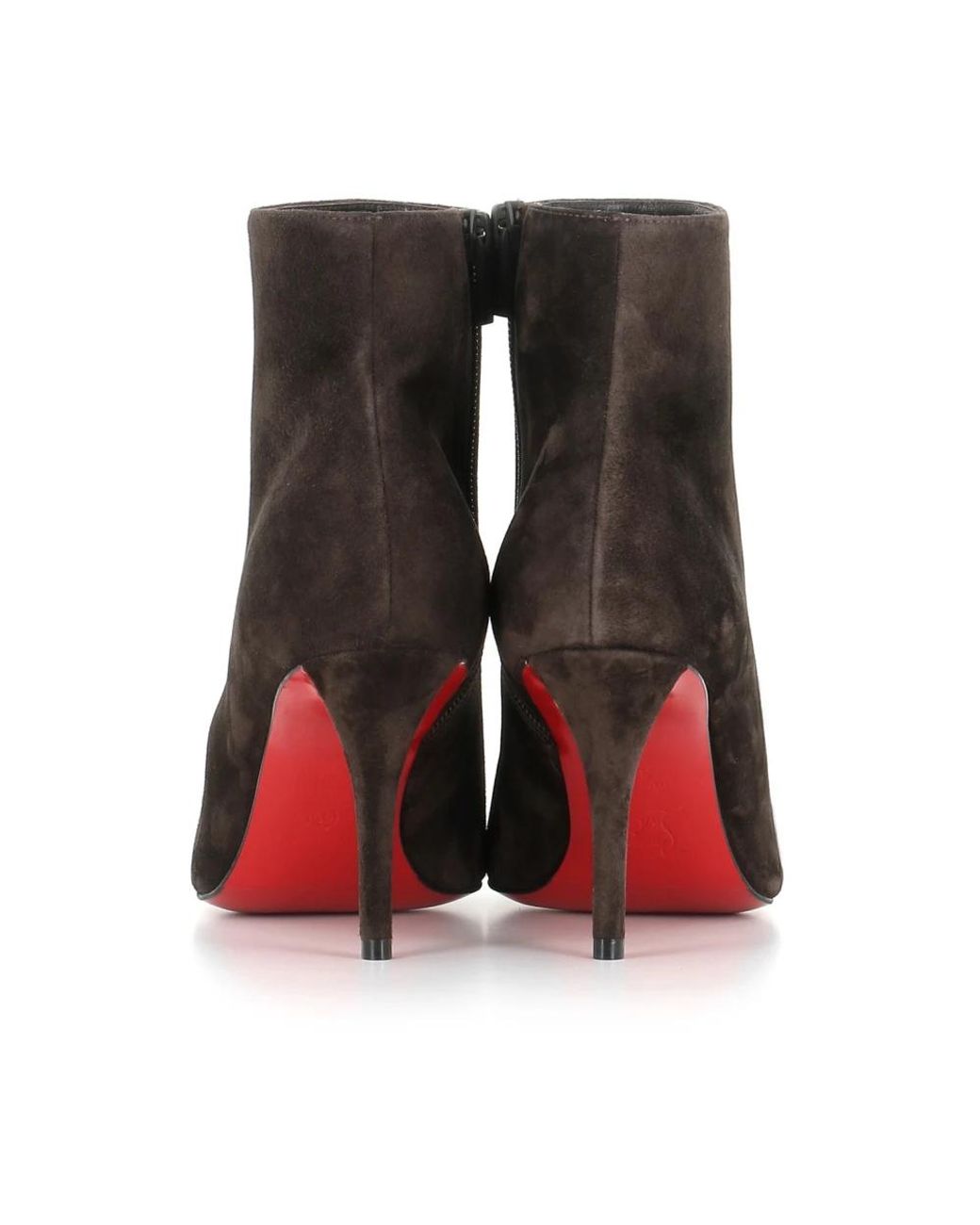 Christian Louboutin Brown Heeled Boots