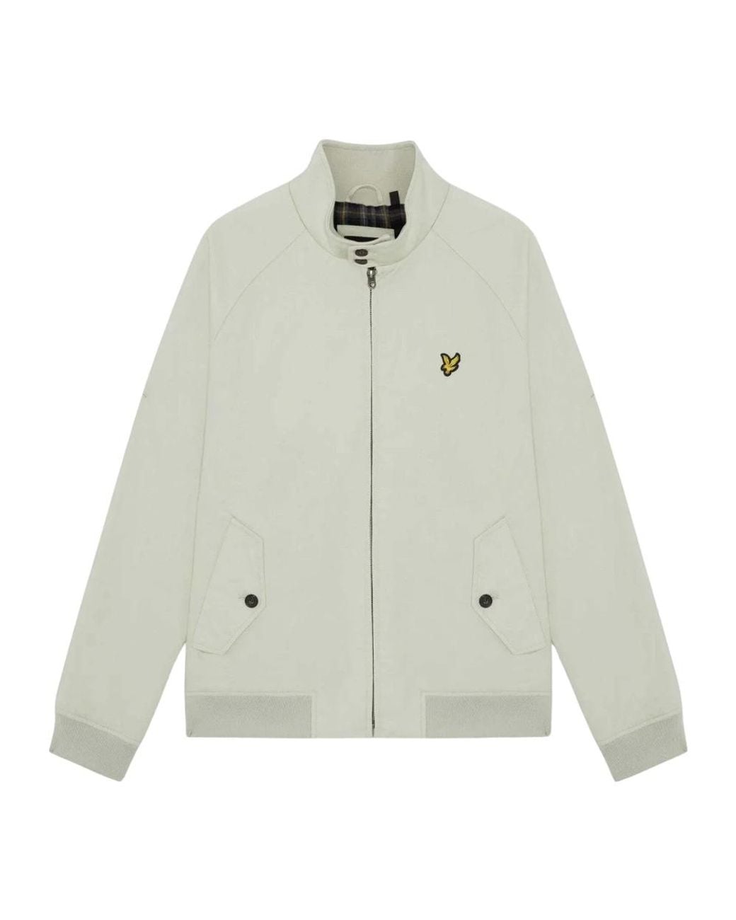 Lyle & Scott Cotton Harrington Jas in het White voor heren