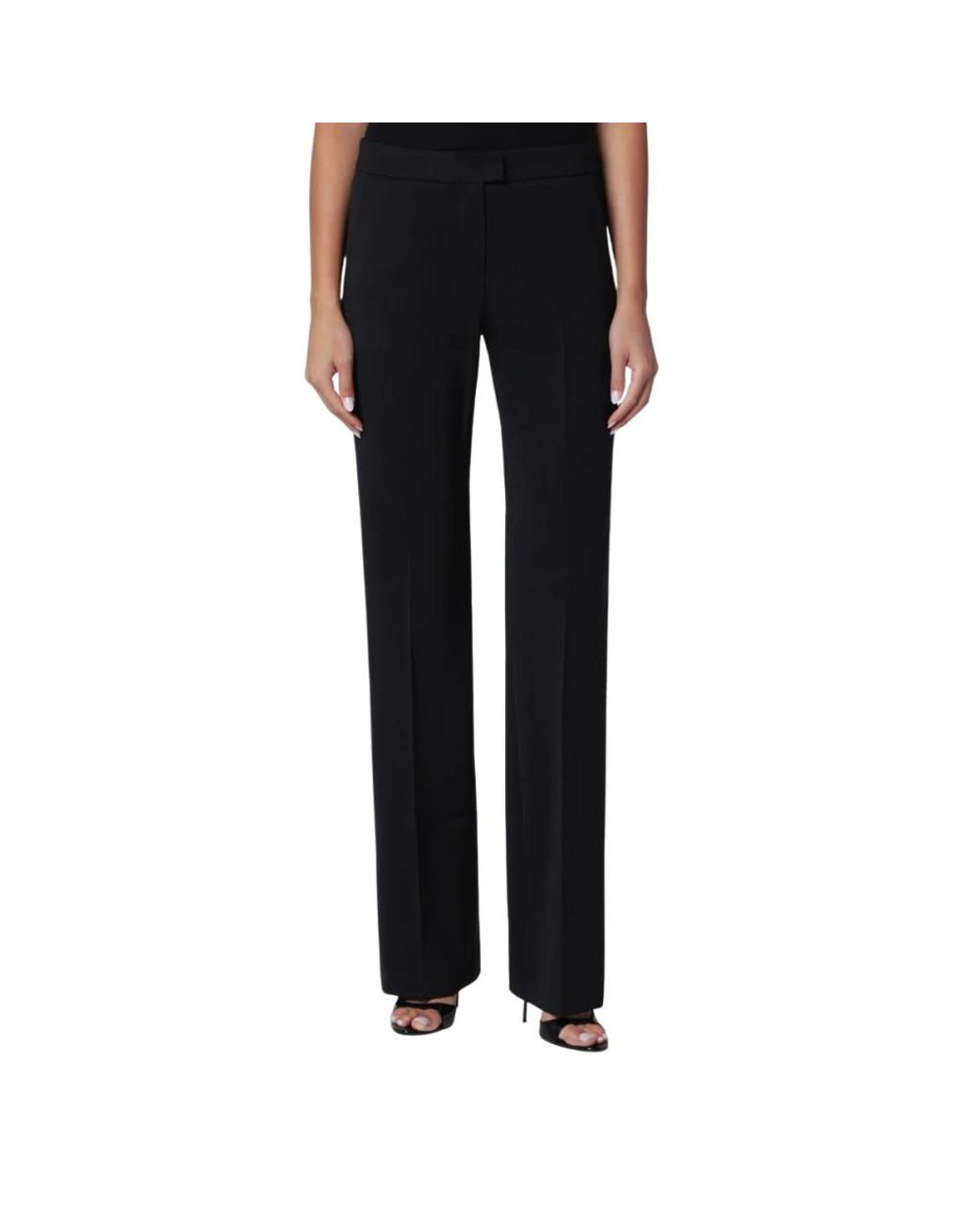 ANDAMANE Black Straight Trousers