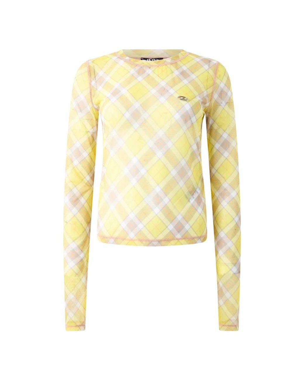 DIESEL Yellow Langarm-Pullover