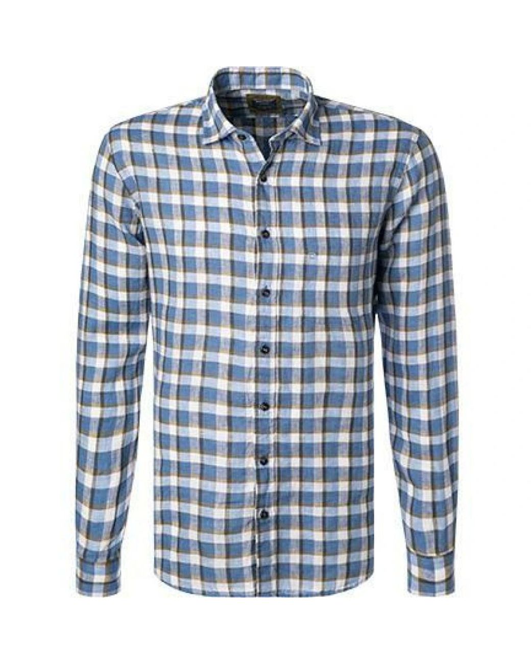 Olymp Casual Hemden in het Blue voor heren