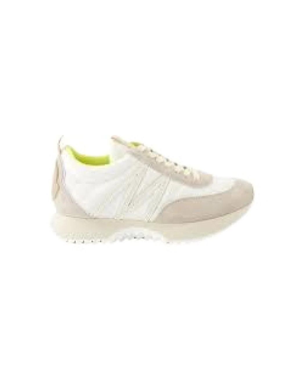 Moncler Multicolor Quilted Nylon Suede Lace-up Sneakers