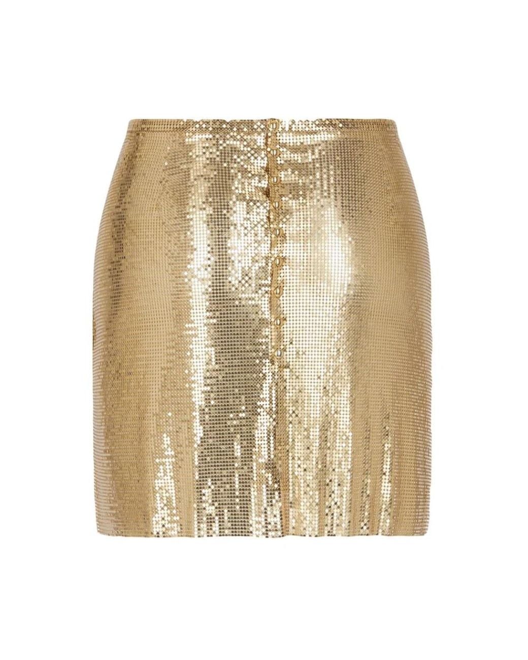 Rabanne Natural Short Skirts