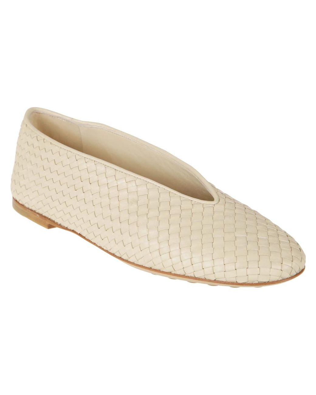 Bottega Veneta Natural Ballerina Shoes