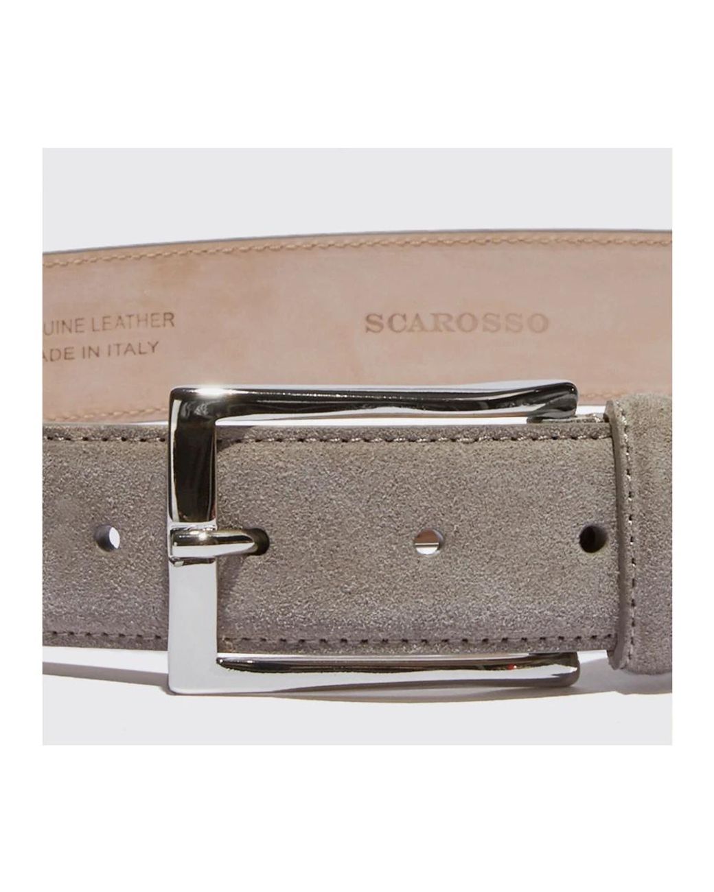 Scarosso Gray Belts for men