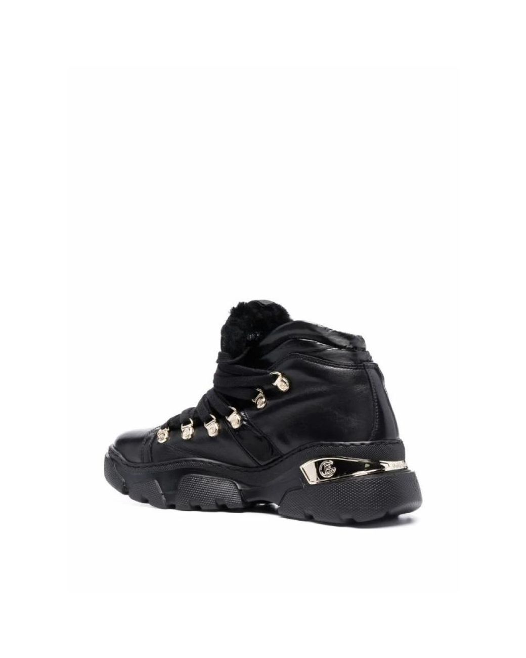 Baldinini Black Lace-Up Boots