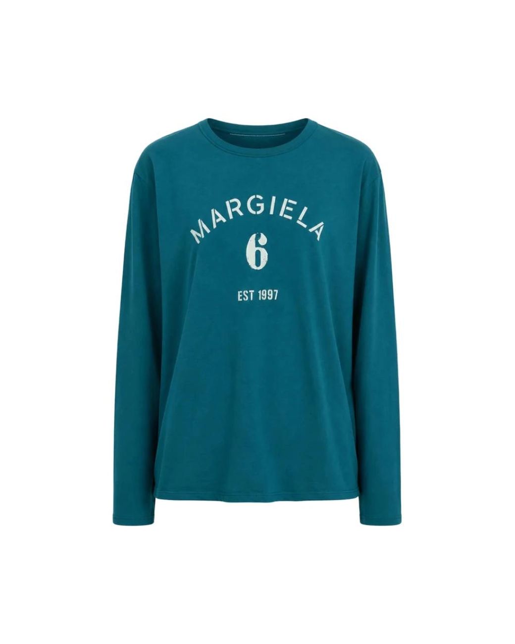 MM6 by Maison Margiela Green Round-Neck Knitwear for men