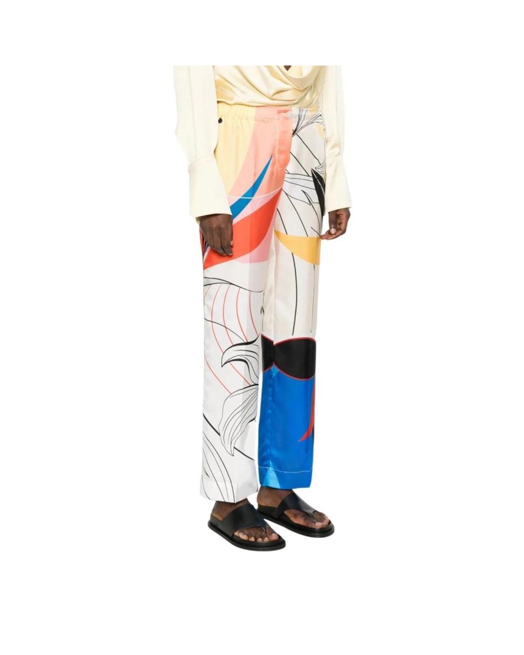 F.R.S For Restless Sleepers Blue Straight Trousers