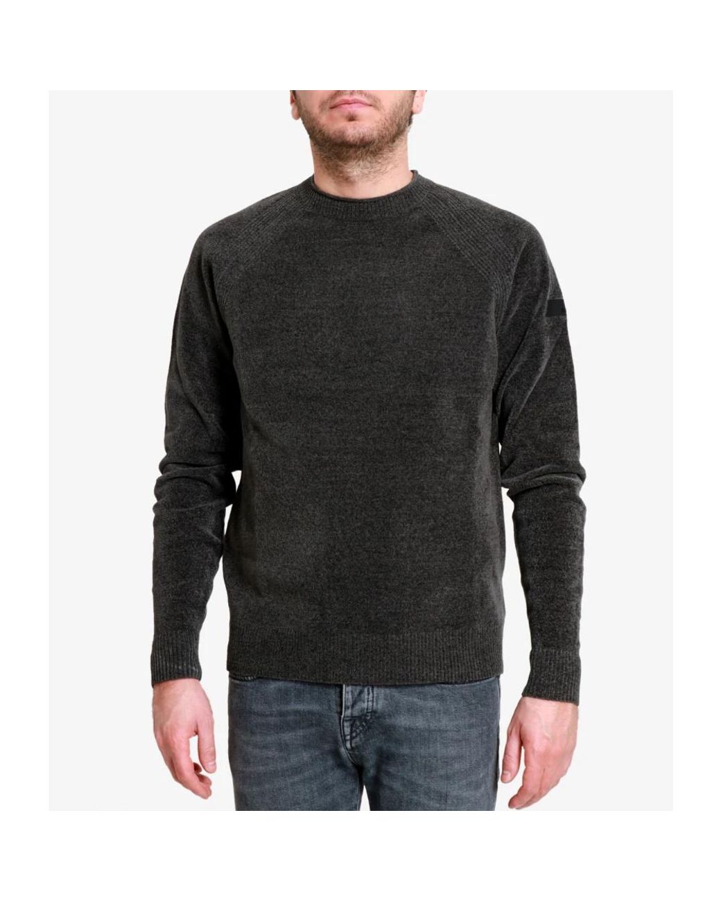 Rrd Black Round-Neck Knitwear for men