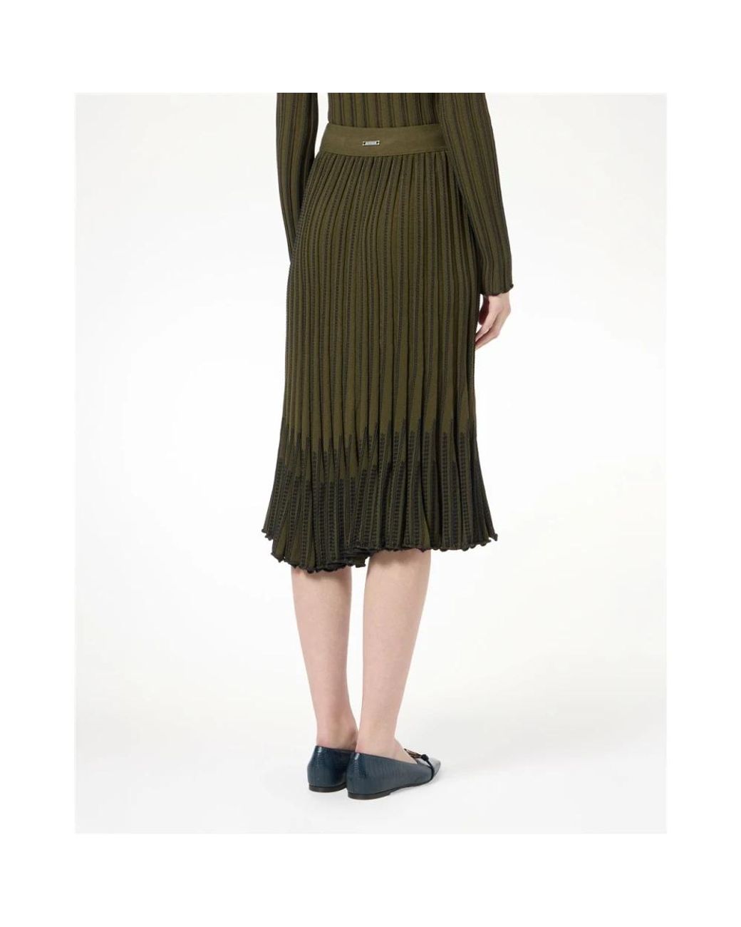 Midi Skirts Iceberg de color Green