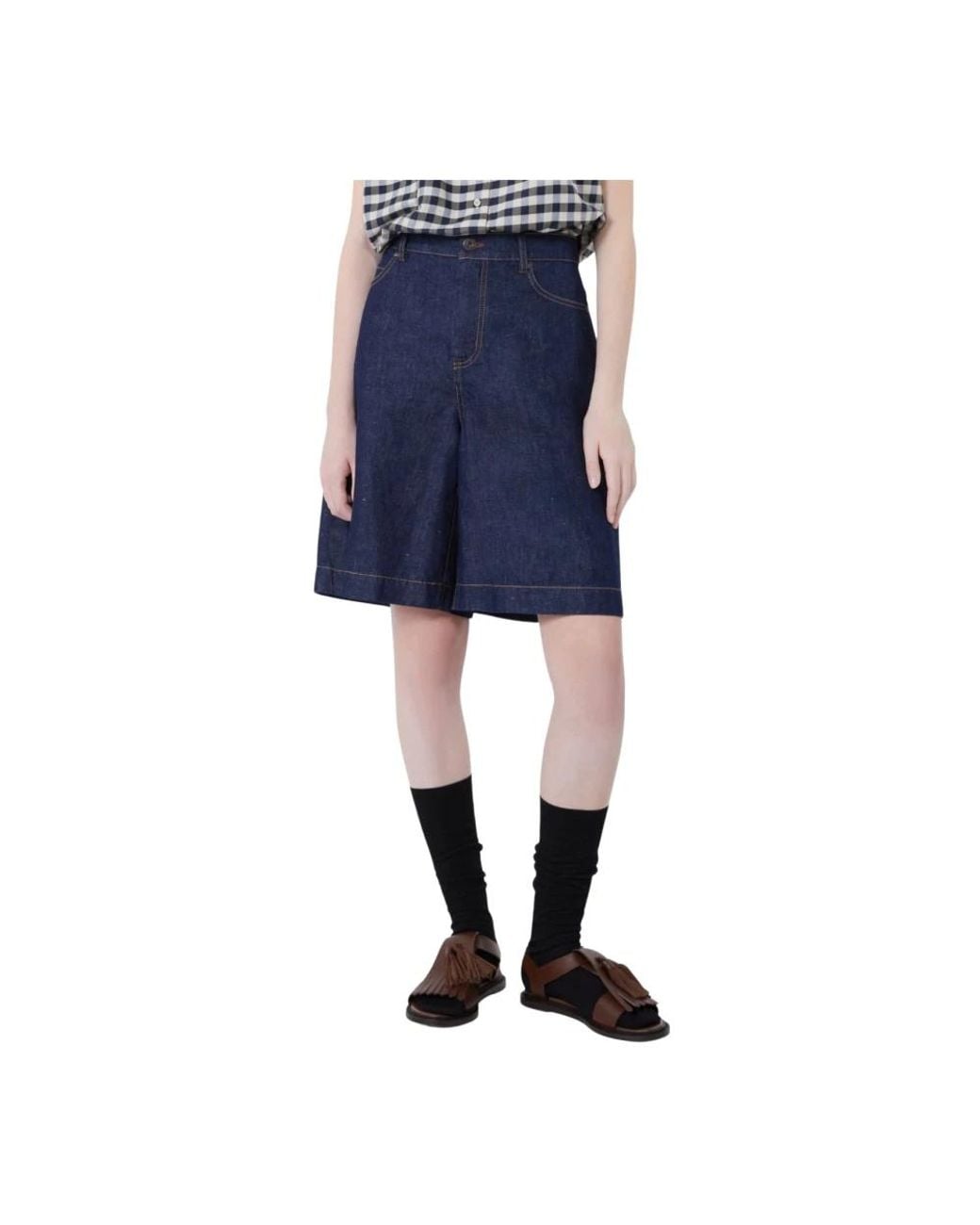 Weekend by Maxmara Blue Denim Shorts