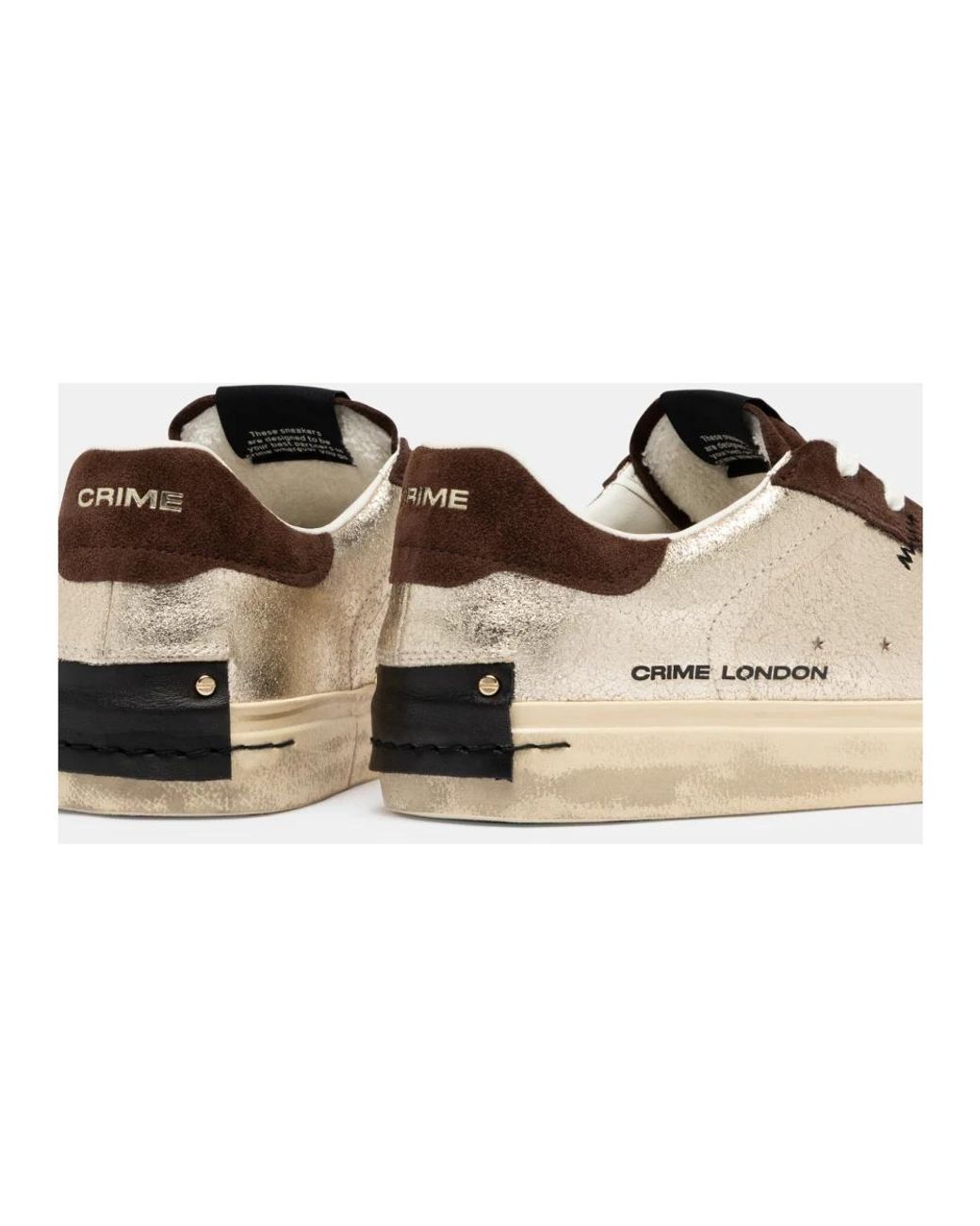 Crime London Natural Sneakers